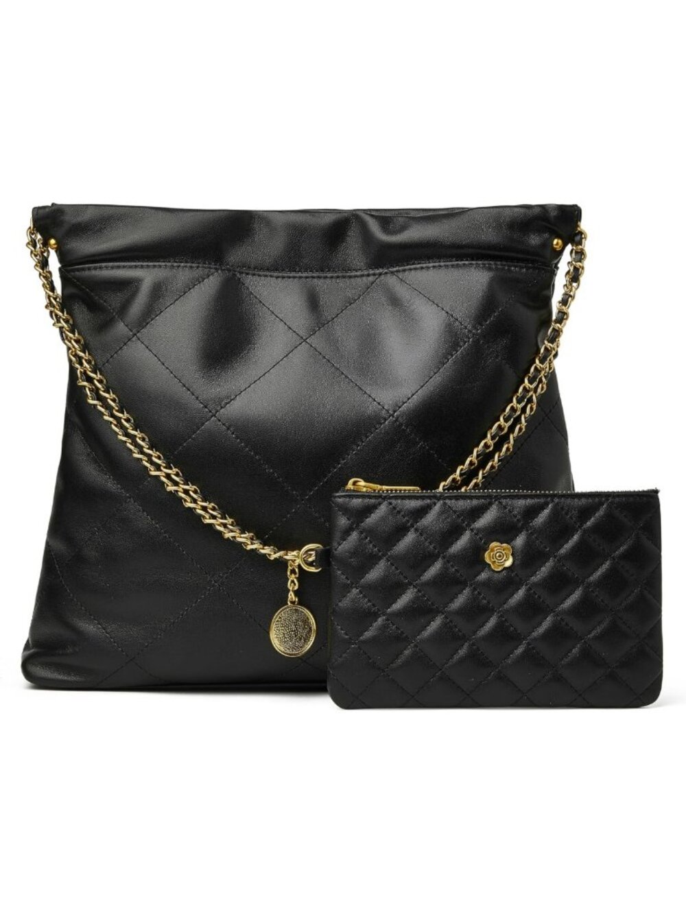 Quilted Leather Tote Bag for Women - Stylish Lambskin Hobo Purse, Chic Design